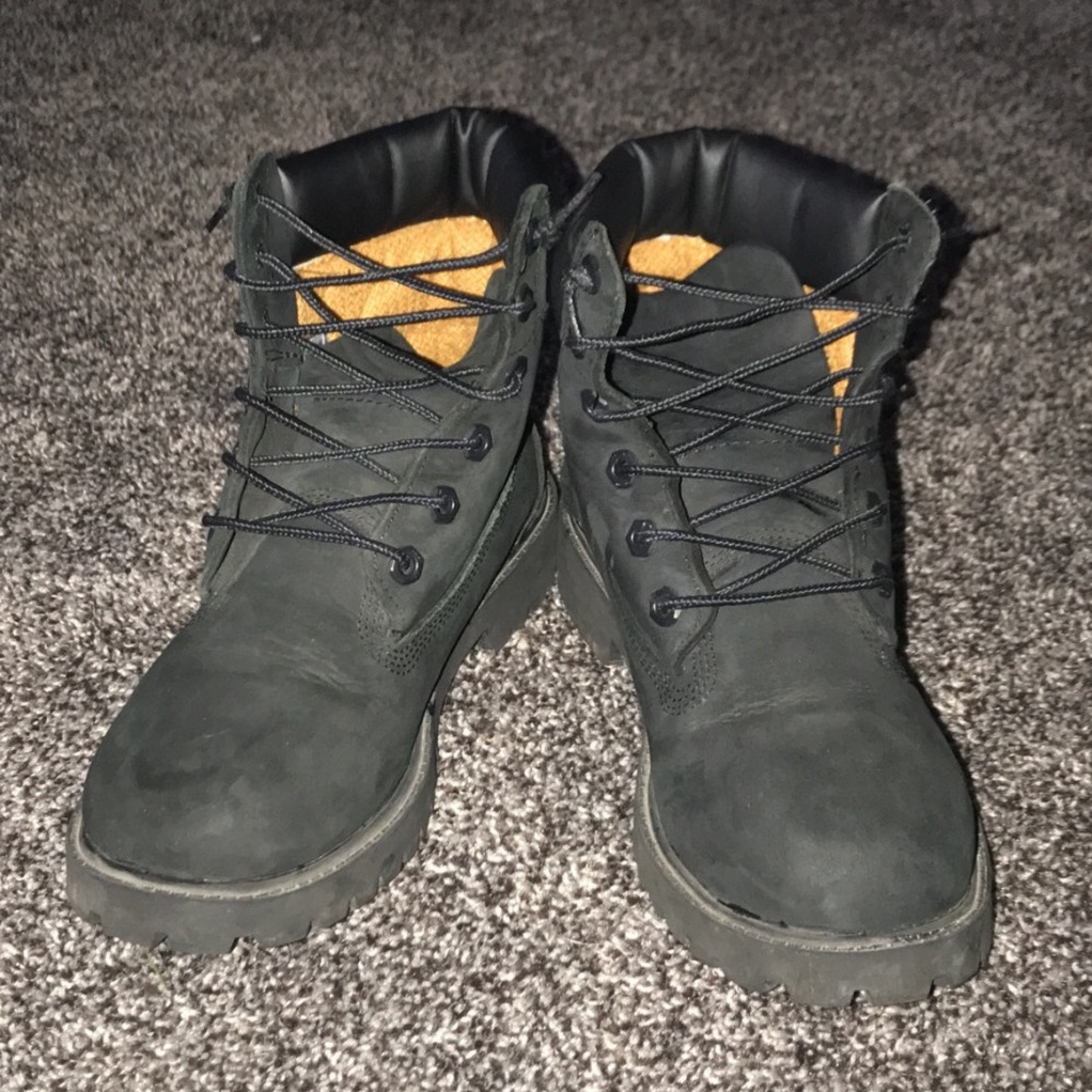 EUC Boys Timberland Boots Black Size 3y